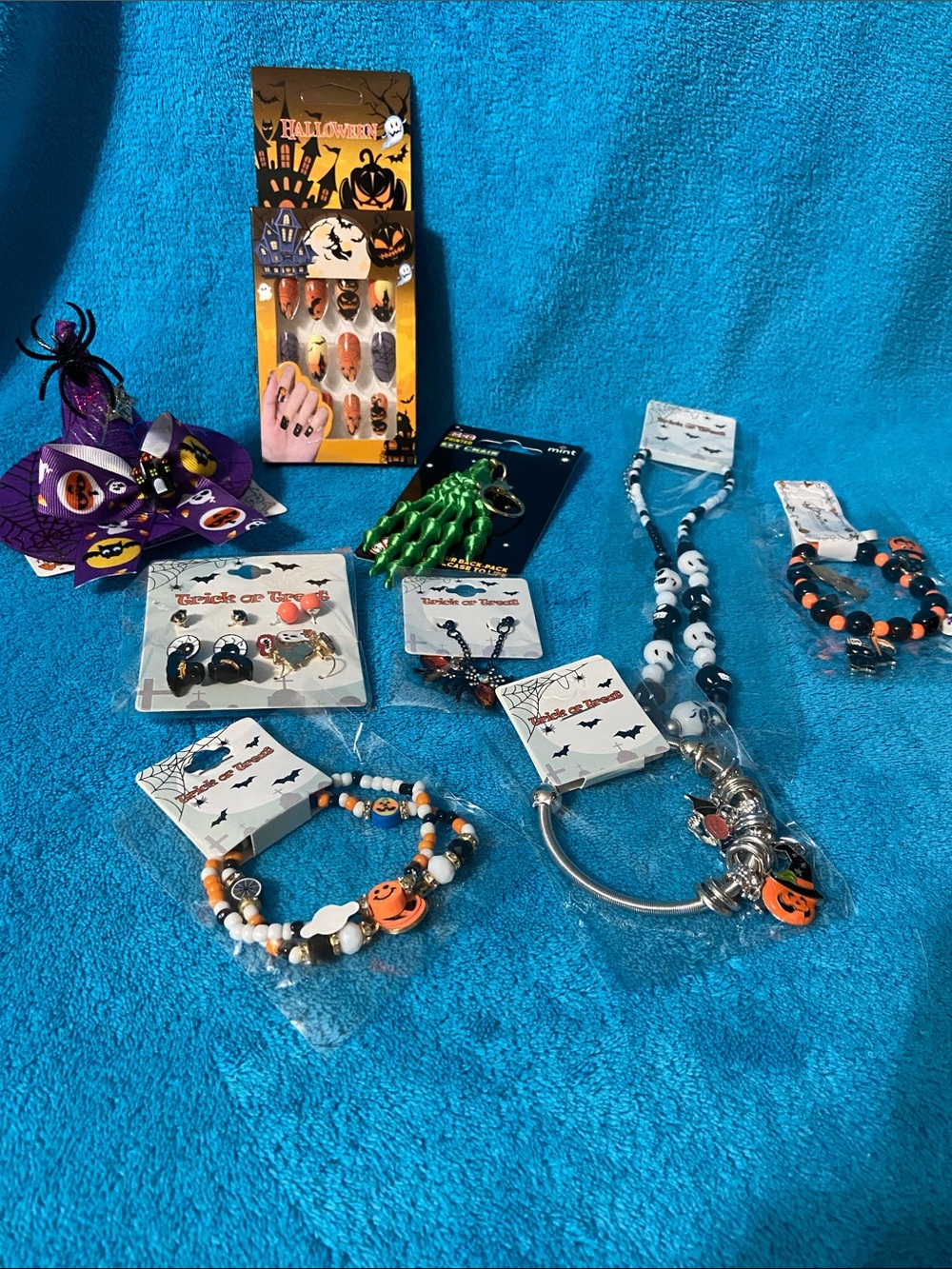 Halloween costume jewelry bundle.
